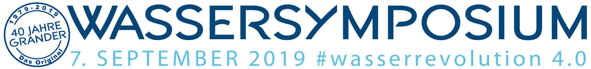 Wassersymposium - 7. September 2019 #wasserrevolution 4.0